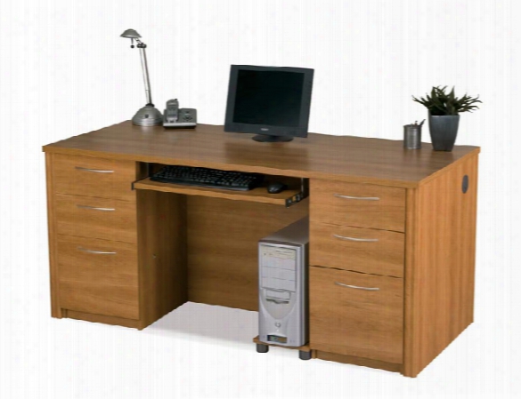 66" Double Pedestal Executive Desk 60850 By Bestar