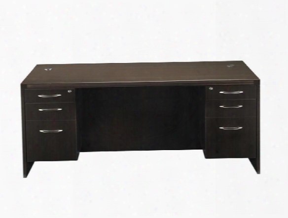 66" X 30" Double Pedestal Desk By Mayline Office Furniture