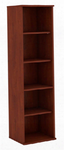 66"h Five Shelf Narrow Bookcase By Bush