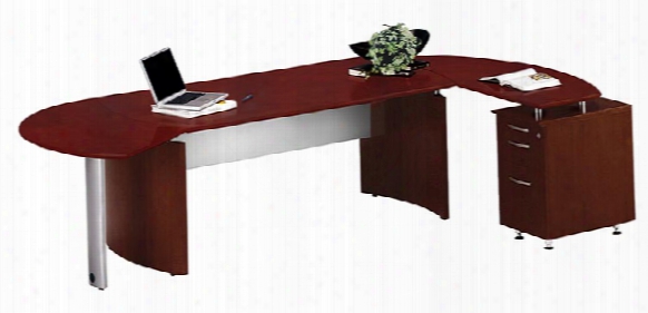 72" Desk With Return And Extension By Mayline Office Furniture