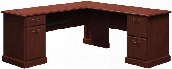 72" L Shaped Desk By Bush