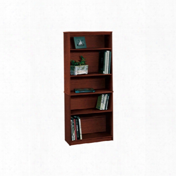 72" Tuscany Brown Bookcase With 5 Shelves By Bestar