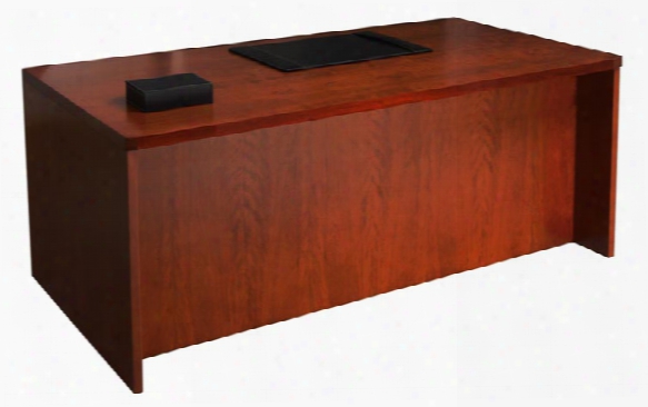 72" Wood Veneer Straight Front Desk Shell By Mayline Office Furniture