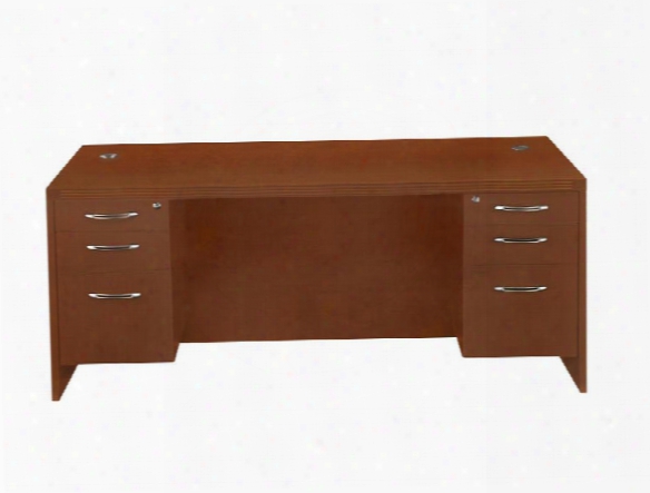 72" X 30" Double Pedestal Desk By Mayline Office Furniture