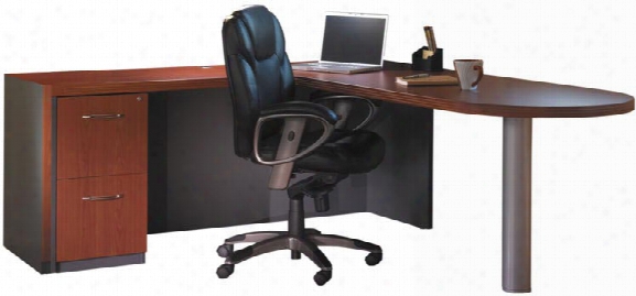 72" X 84" L Shaped Peninsula Desk By Mayline Office Furniture