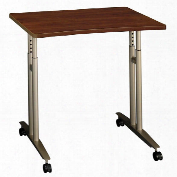 Adjustable Height Mobile Table By Bush