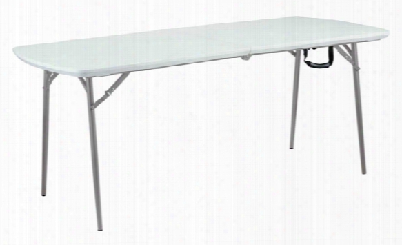 Blow Molded Plastic Fold In Half Table 30" X 72" By National Public Seating