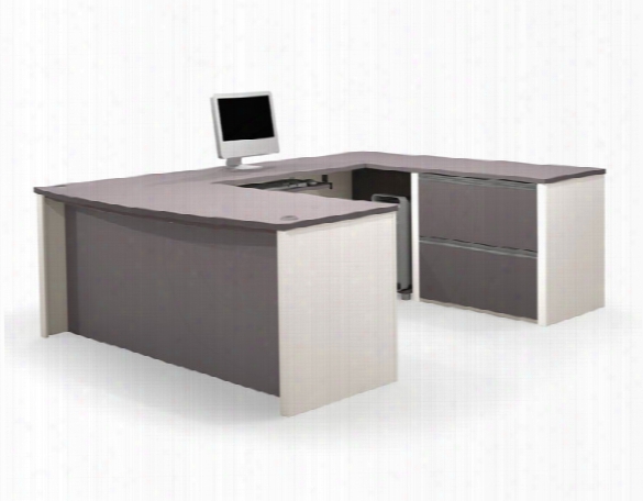 Bow Front U Shaped Desk 93865 By Bestar