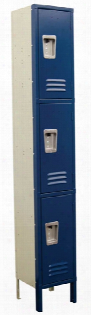 Corridor Locker - 3 Tier 12"w X 12"d X 72"h By Office Source