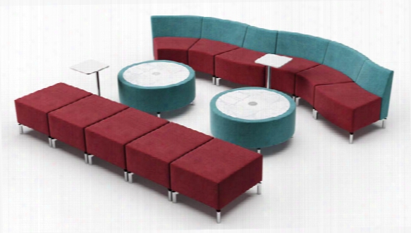 Curve Straight Configuration Lounge By Woodstock