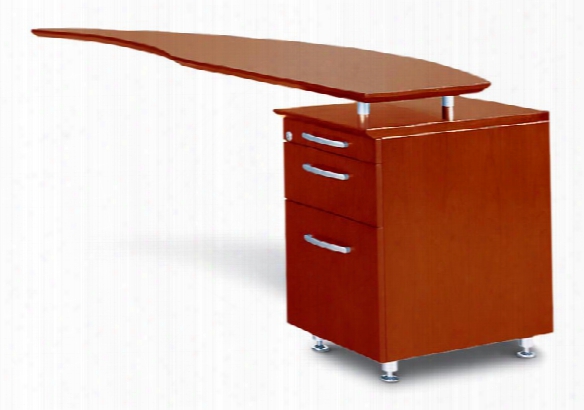 Curved Desk Return With Pedestal By Mayline Office Furniture