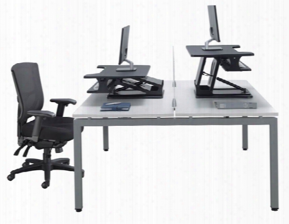 Double Desk Unit By Office Source