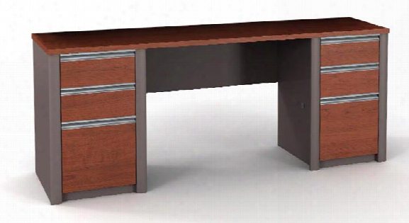 Double Pedestal Credenza By Bestar