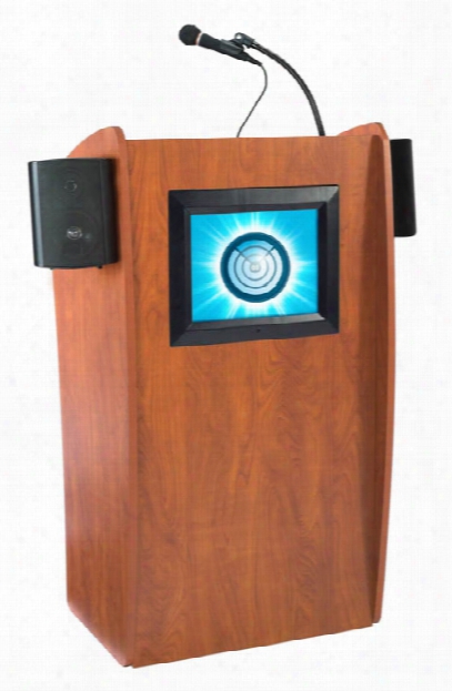 Floor Lectern With Sound And Digital Display By Oklahoma Sound