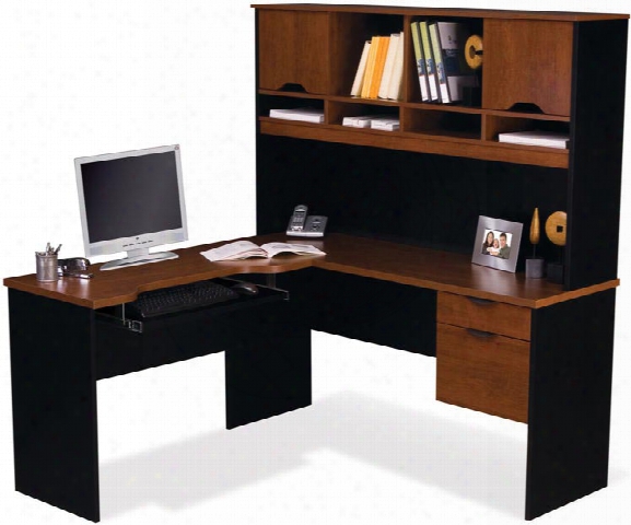 L Shaped Computer Work Station By Bestar