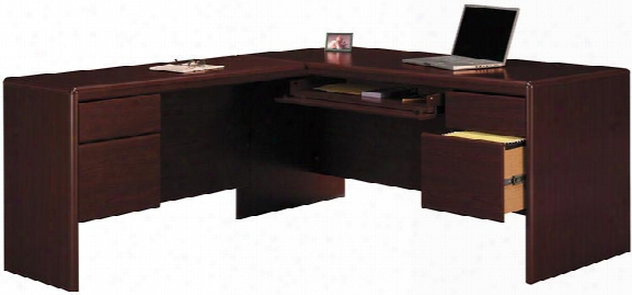 L Shaped Desk With Center Drawer By Bush