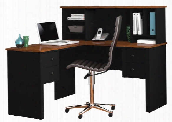 L Shaped Desk With Hutch By Bestar