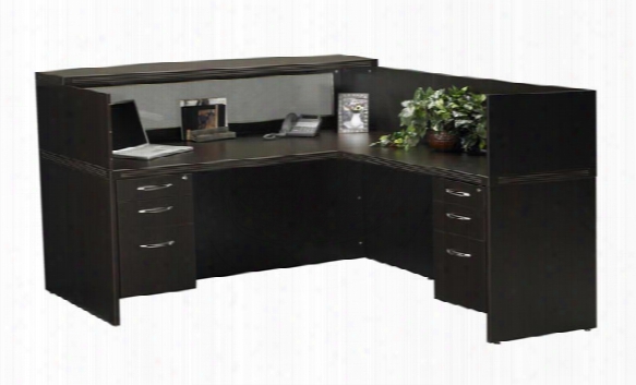 L Shaped Reception Desk By Mayline Office Furniture