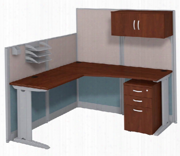 L Workstation With Storage By Bush