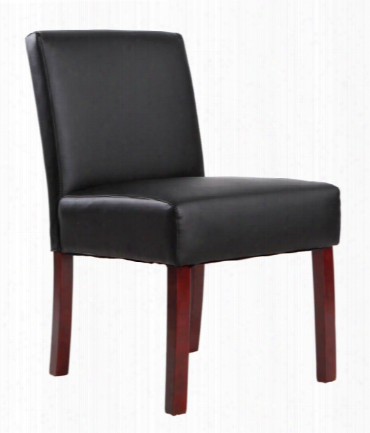 Leather Executive Guest Chair, Armless By Essentials