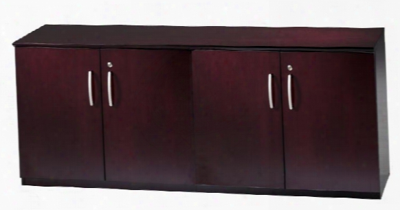 Low Wall Cabinet With Wood Doors By Mayline Office Furniture