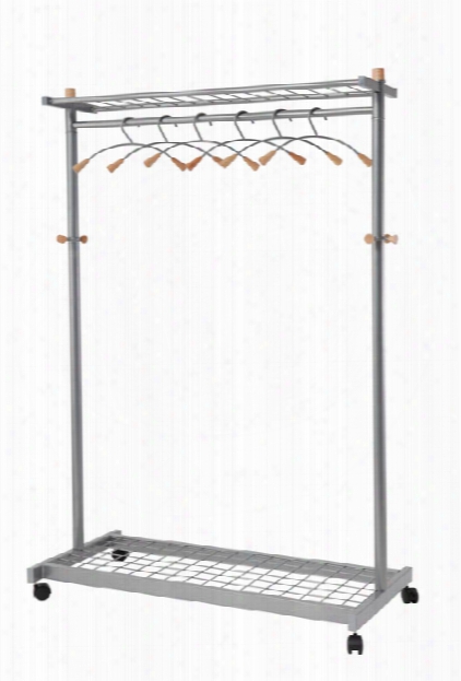 Lux Mobile Garment Rack By Alba