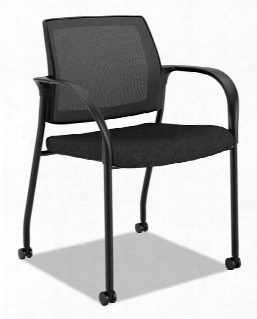 Mesh Back Mobile Stacking Chair By Hon