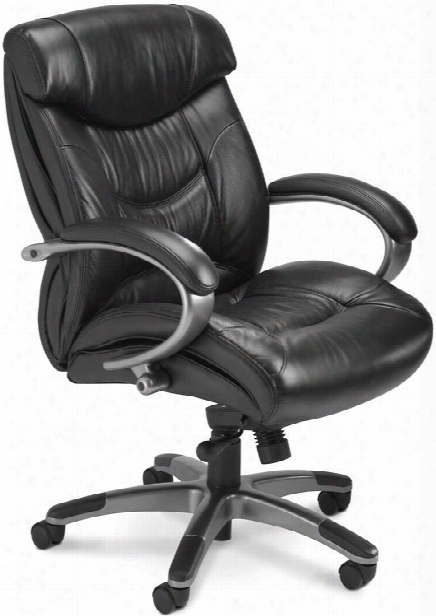 Mid Back Leather Chair By Mayline Office Furniture