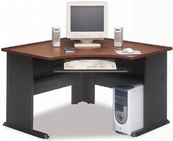 Modular Corner Desk With Keyboard Tray By Bush