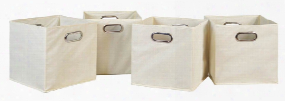 Niche Cubo Set Of 4 Foldable Fabric Storage Bins By Regency Furniture