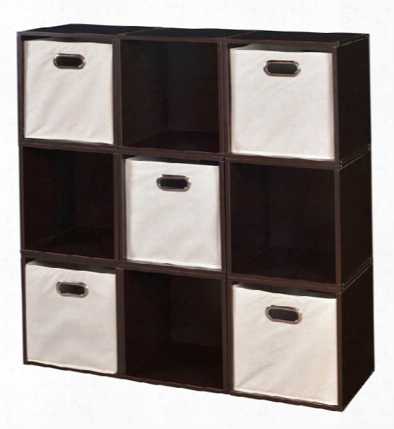 Niche Cubo Storage Set - 9 Cubes And 5 Canvas Bins By Regency Furniture