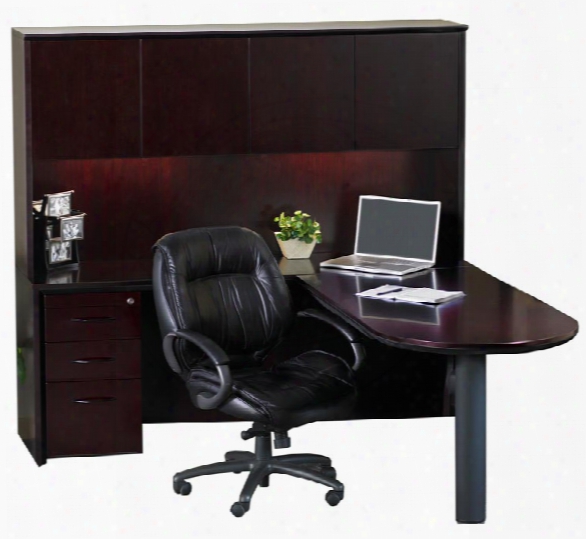 Peninsula L Shaped Desk By Mayline Office Furniture