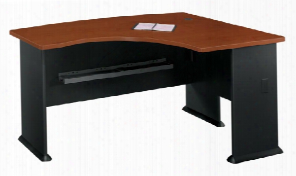 Right L Bow Desk By Bush