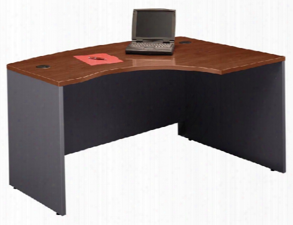 Right L Bow Front Desk Shell By Bush