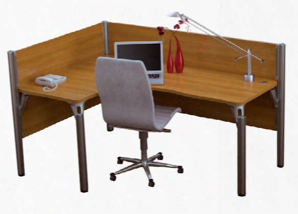 Single L Desk Workstation By Bestar