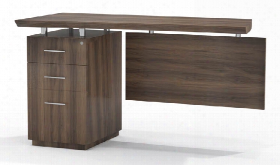 Single Pedestal Desk Return By Mayline Office Furniture