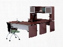 63" U Shaped Desk with Hutch by Mayline Office Furniture