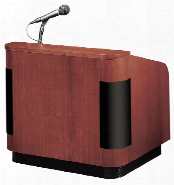 Veneer Contemporary Table Lectern With Sound And Base By Oklahoma Sound