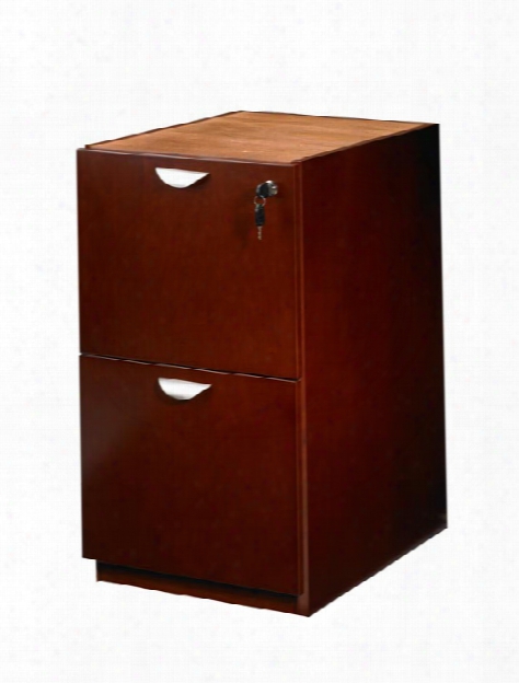 Wood Veneer 2 Drawer Pedestal For Desk By Mayline Office Furniture