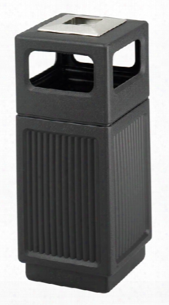 15 Gallon Ash Urn/side Open Waste Receptacle By Safco Office Furniture