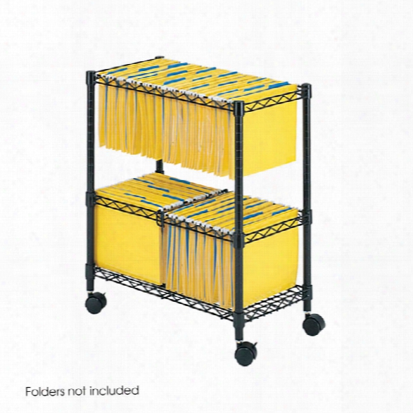 2 Tier Rolling File Cart By Safco Office Furniture