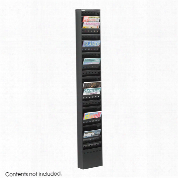 23-pocket Steel Magazine Rack By Safco Office Furniture