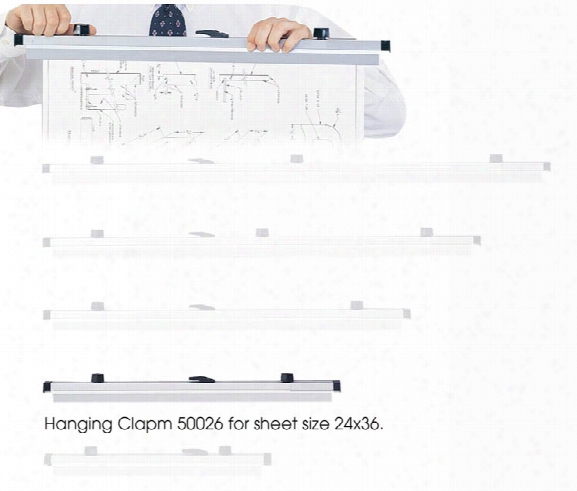 24" Hanging Clamps For 24" X 36" Sheets By Safco Office Furniture