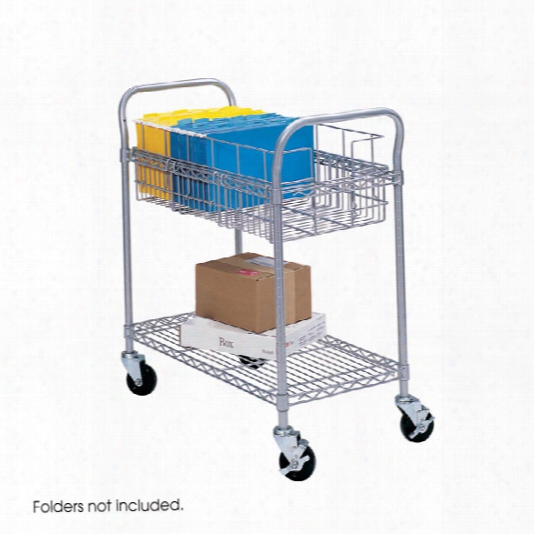 24" Wire Mail Cart By Safco Office Furniture