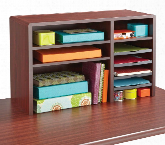 29"w Compact Desk Top Organizer By Safco Office Furniture