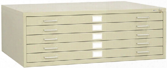 37"w 5 Drawer Steel Flat File By Safco Office Furniture