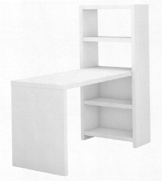 56"w Bookcase Desk By Bush