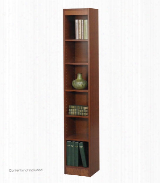 6-shelf Veneer Baby Bookcase, 12"w By Safco Office Furniture