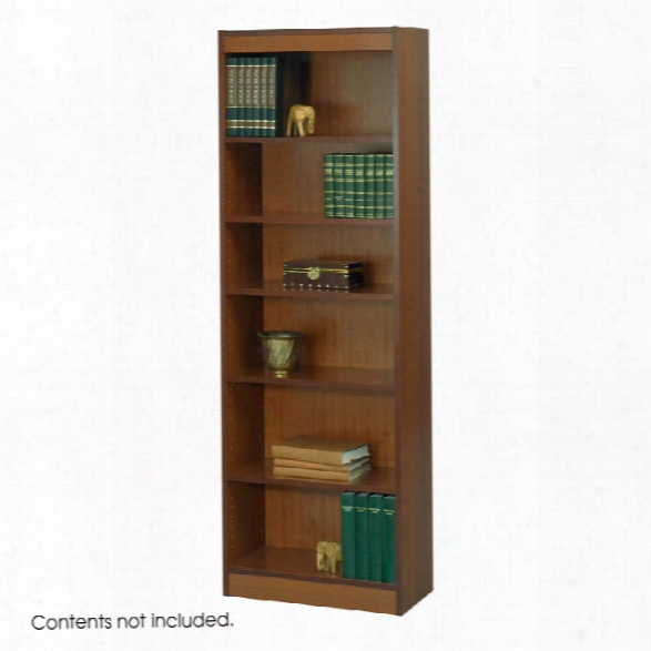 6-shelf Veneer Baby Bookcase, 24"w By Safco Office Furniture