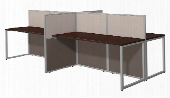 60"w 4 Person Straight Desk Open Office By Bush